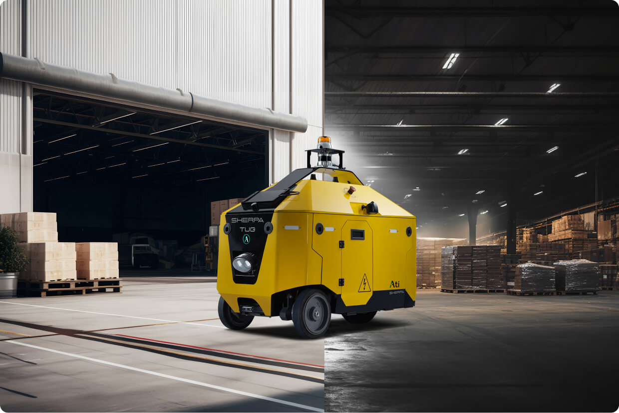 Ati robot in industrial environment